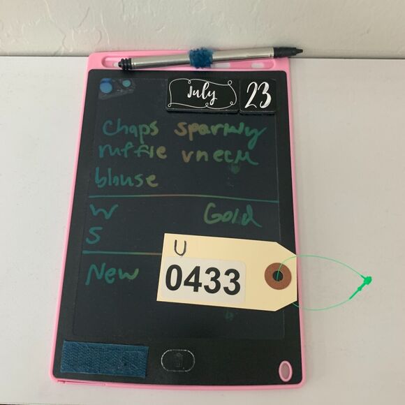 Chaps Metallic Shimmer Sweater Womens Ruffle V Neck 3/4 Sleeve Pullover Blouson - Picture 9 of 10